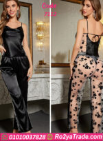 بيجامات ستان صيفي - كود 7112