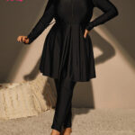 طقم مايوه 3 قطع بيج سايز - كود 8048