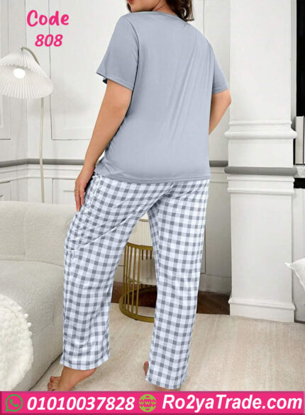 بيجامه حريمي نص كم - كود 808
