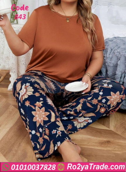 بجامه قطن حريمي - كود 843