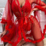 طقم لانجري برا وبانتي وروب - كود C-412