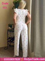 بيجامه كت بنقشه قلوب - كود 021