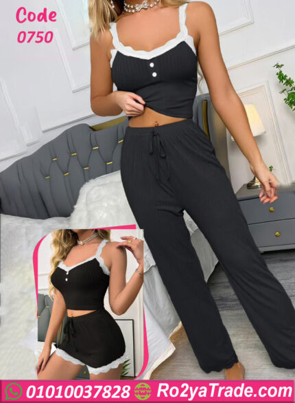 بيجامه حماله مضلعه - كود 0750