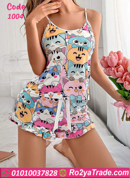 طقم هوت شورت نسائي - كود 1004