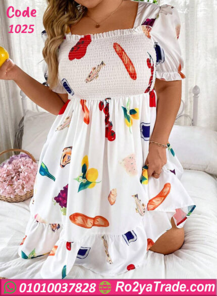 دريس قصير نص كم - كود 1025