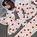 بيجامه حريمي بالروب 3 قطع - كود 1233