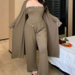 بجامه بناتي 3 قطع كيرفي - كود 1240