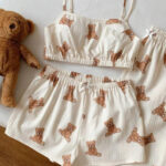 بيجامه 3 قطع مريحه حريمي - كود 175