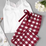 بيجامه حماله وبنطلون كاروهات - كود 2030