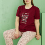 بيجامه حريمي نص كم - كود 2108