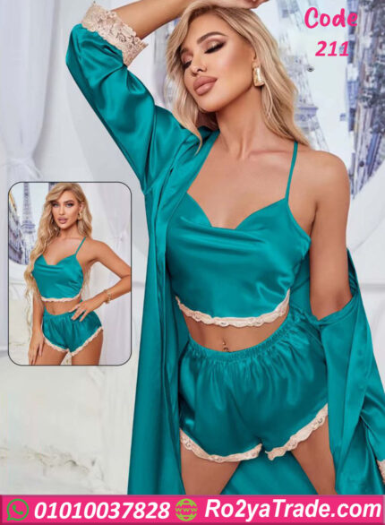 بيجامة هوت شورت بروب ستان - كود 211