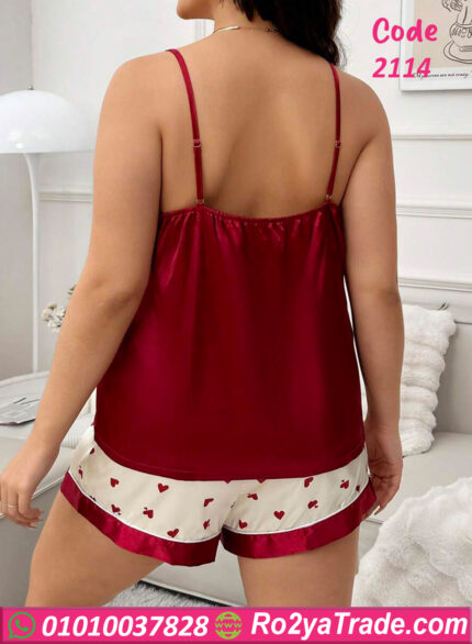 بيجامه حماله وشورت قلوب - كود 2114