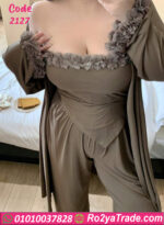 بيجامه حريمي 3 قطع للعرايس - كود 2127