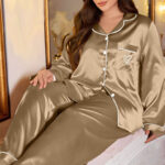 بيجامة ستان زراير - كود 218