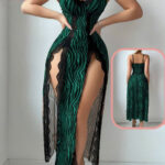 لانجري طويل وان سايز - كود 2601