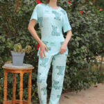 بيجامه قطن بنص كم - كود 7620