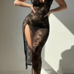 قميص نوم اسود - كود 0215