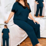 بيجامه نص كم حريمي للعرايس - كود 0216