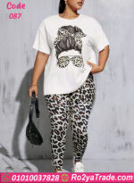 بيجامه حريمي نص كم - كود 087
