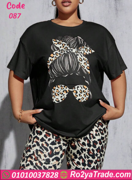 بيجامه حريمي نص كم - كود 087