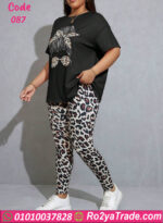 بيجامه حريمي نص كم - كود 087