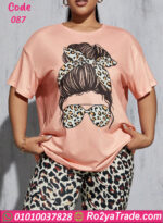 بيجامه حريمي نص كم - كود 087