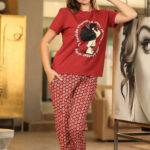 بجامه نص كم للعروسه - كود 143