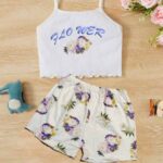 طقم بيجامة شورت للعرايس - كود 170