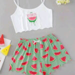 بيجامه شورت حريمي للعرايس - كود 250143