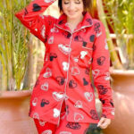 بجامه عرايسي قطعتين - كود 3005