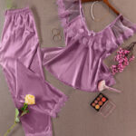 بيجامة ستان كلاسيك - كود 364