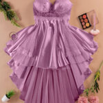 قميص نوم ستان للعرايس - كود 371