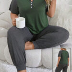 بيجامه كيرفي بنص كم - كود 371