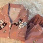 بيجامه حريمي كم - كود 4010