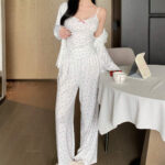 بيجامه للعروسه 3 قطع - كود 4948