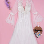 قميص ستان طويل بروب - كود 4980