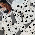 بيجامه حريمي 3 قطع - كود 6049