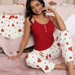 بيجامة نسائيه 3 قطع - كود 931