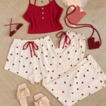 بيجامه للعروسه 3 قطع - كود 933