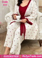 بيجامه حريمي للعرايس بالروب - كود 972