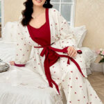 بيجامه حريمي للعرايس بالروب - كود 972