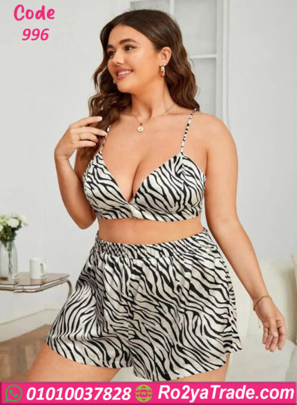 بجامه شورت بالروب حريمي - كود 996