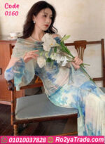 فستان سهرة طويل - كود 0160
