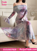 فستان سهرة طويل - كود 0160