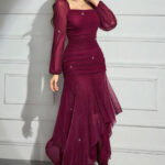 فستان طويل - كود 0163