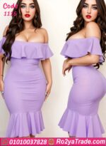 فستان قصير ضيق مفتوح - كود 1116