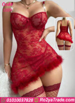 قميص نوم قصير شفاف - كود 1209