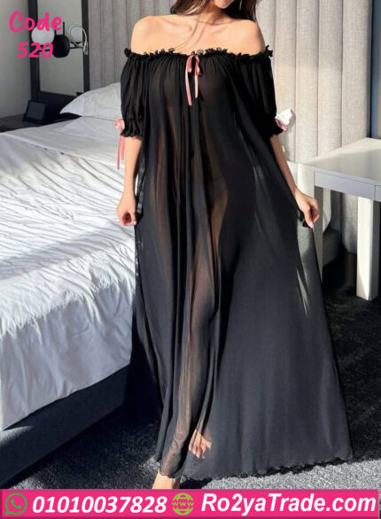 قميص للنوم شفاف للعرايس - كود 520