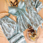 بيجامه ستان صيفي 3 قطع - كود 607