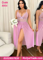 قميص نوم طويل شفاف - كود 8005